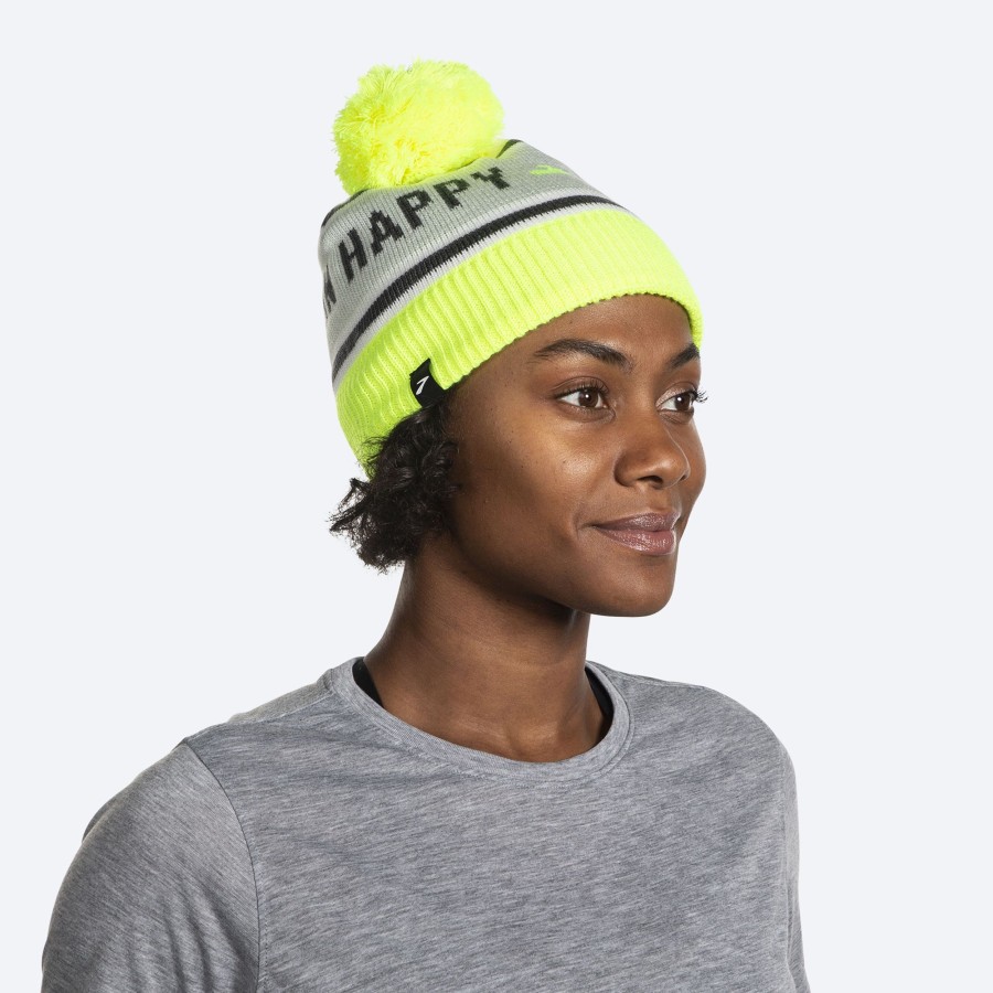 Women Brooks Running Accessories | Heritage Pom Beanie