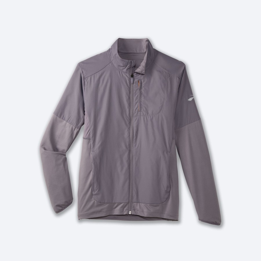 Men Brooks Running Outerwear | Fusion Hybrid Jacket