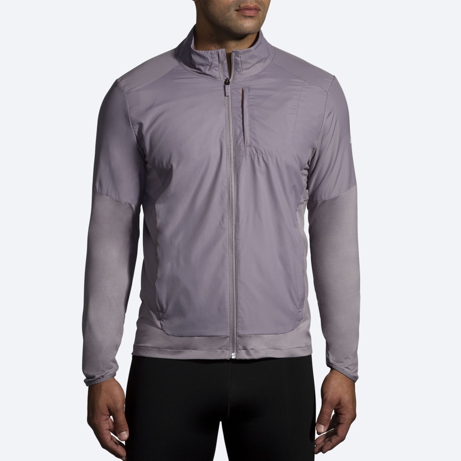 Men Brooks Running Outerwear | Fusion Hybrid Jacket