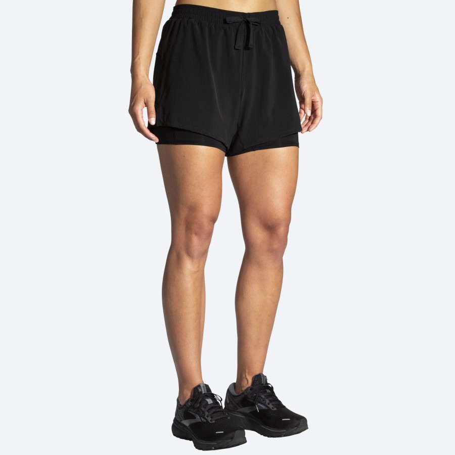 Women Brooks Running Shorts | Moment 5" 2-In-1 Short