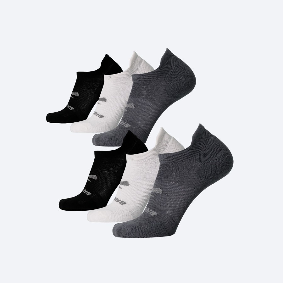 Women Brooks Running Socks | Run-In No Show 6-Pack