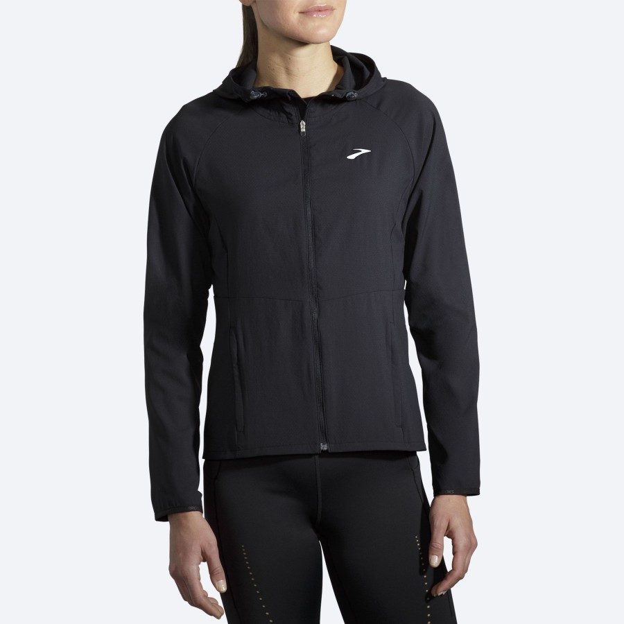 Women Brooks Running Outerwear | Canopy Jacket