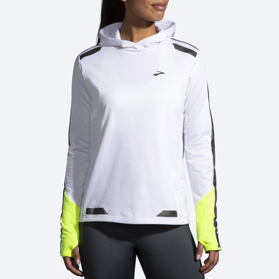 Women Brooks Running Tops | Run Visible Thermal Hoodie