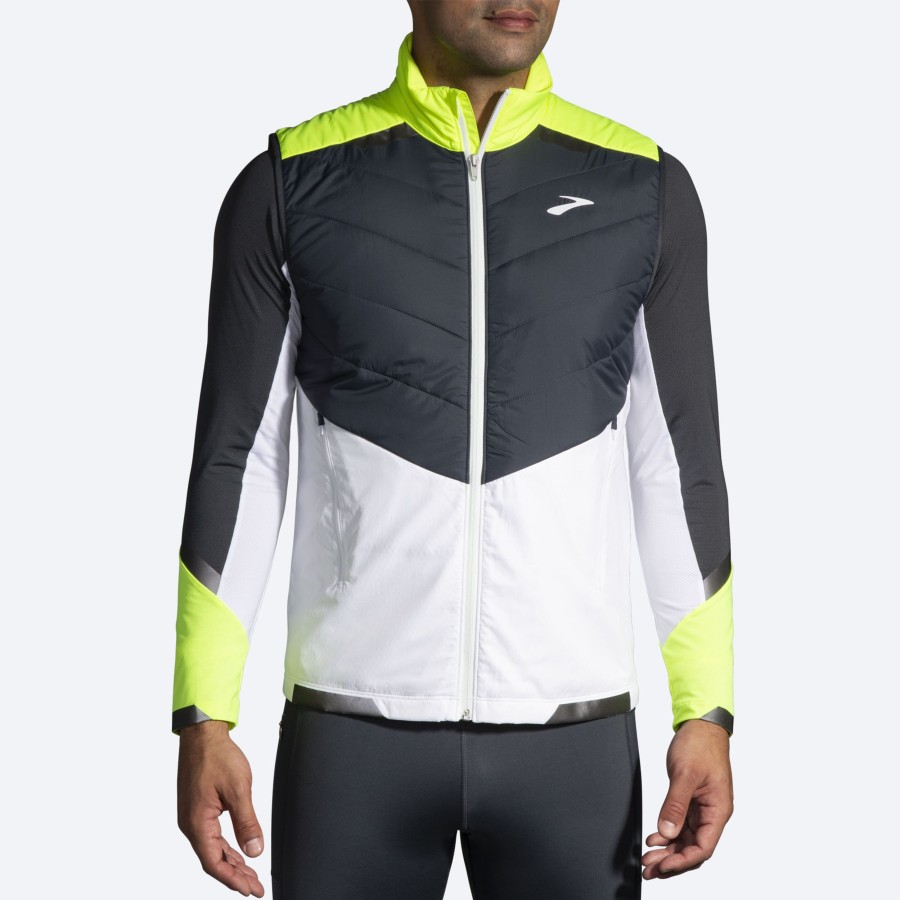 Men Brooks Running Outerwear | Run Visible Insulated Vest