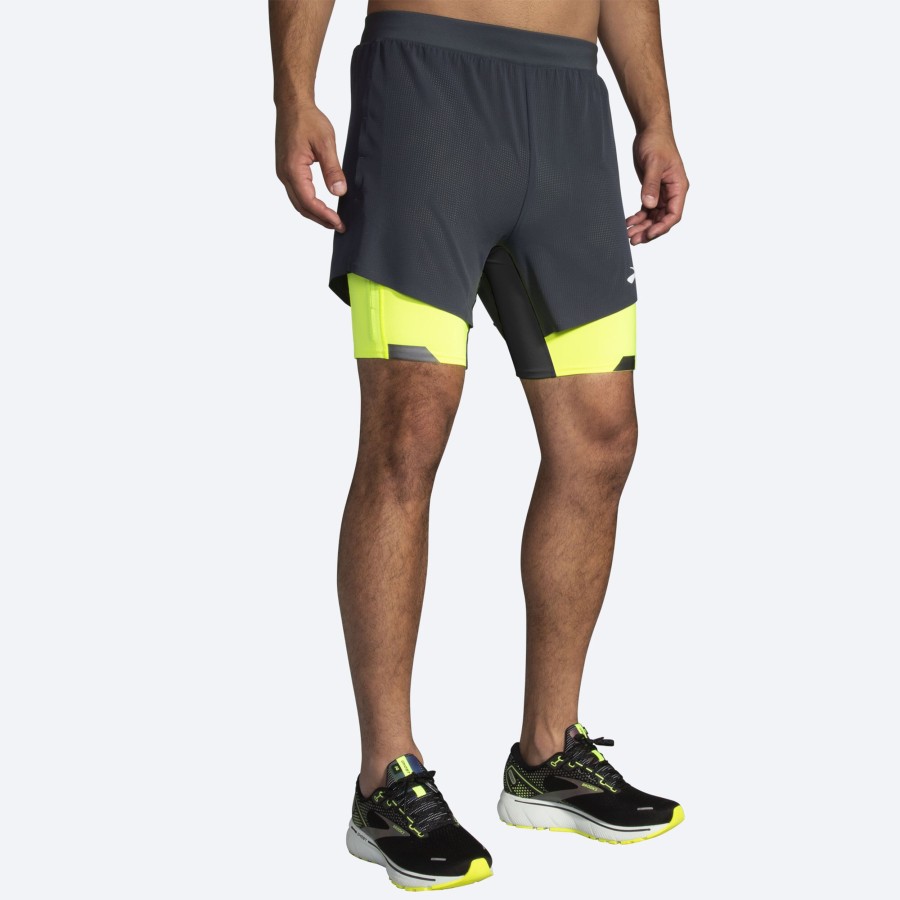 Men Brooks Running Shorts | Run Visible 5" 2-In-1 Short