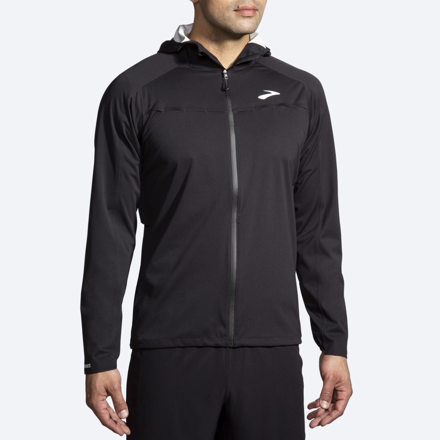 Men Brooks Running Outerwear | High Point Waterproof Jacket