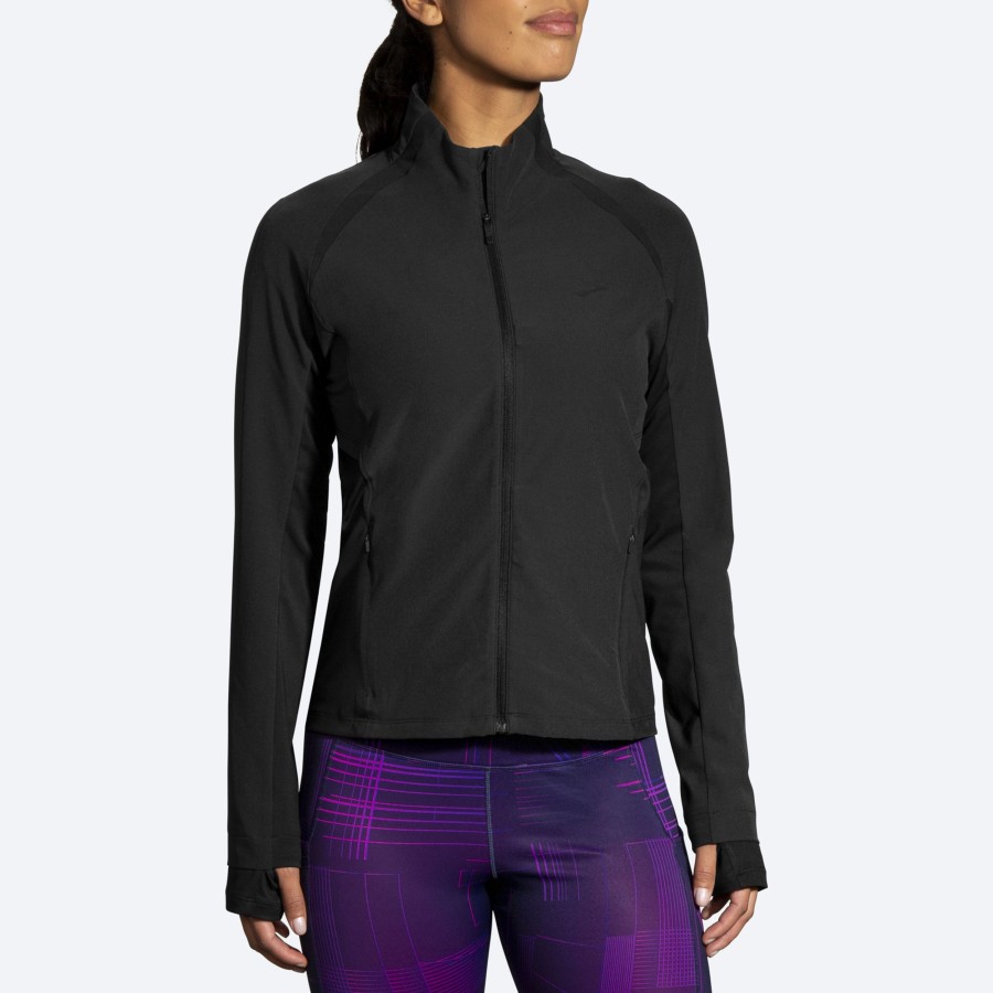 Women Brooks Running Outerwear | Fusion Hybrid Jacket